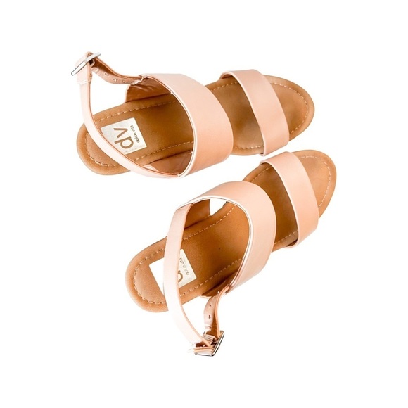 DOLCE VITA Platform Snake Print Beige Heel Sandals Sz 7.5 - Picture 4 of 6